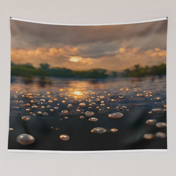 Artikelvorschau, Sunset Lake Regentropfen bei Sonnenuntergang entworfen und verkauft von Unwind-Art-Work.