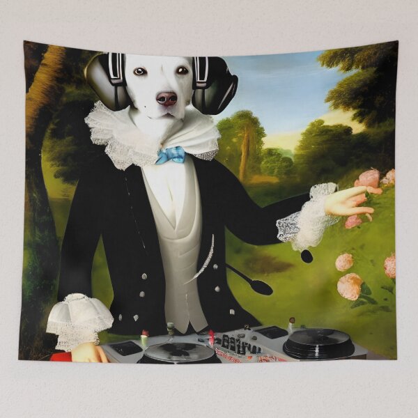 Item preview, Aristocratic Dog DJ designed and sold by skillunused.
