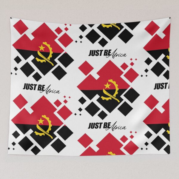 Item preview, Angola Cubed Flat - w/ text designed and sold by JustBeAfrica.