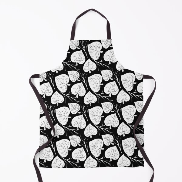 Item preview, Black and white leaf pattern designed and sold by nickardi.