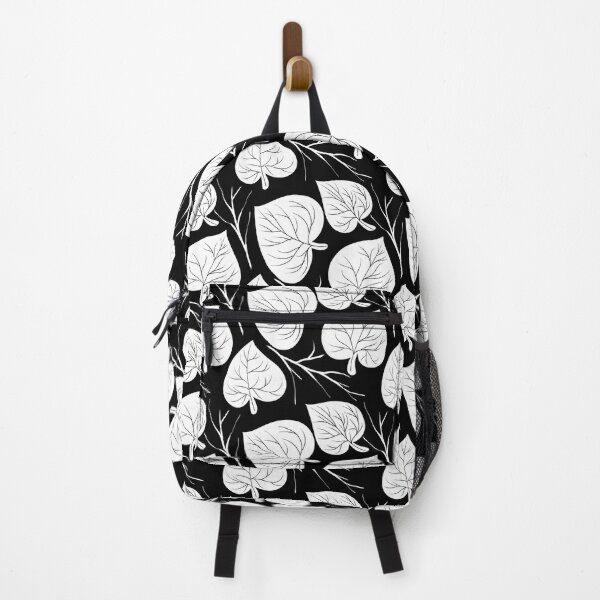 Item preview, Black and white leaf pattern designed and sold by nickardi.
