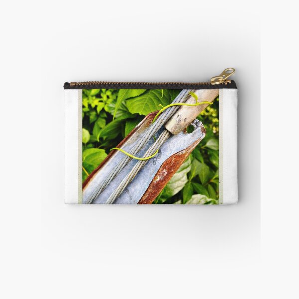 Item preview, Tiny root crawling up a steel support designed and sold by Small Potatoes Press.