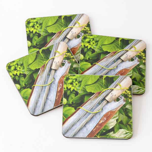 Item preview, Tiny root crawling up a steel support designed and sold by Small Potatoes Press.