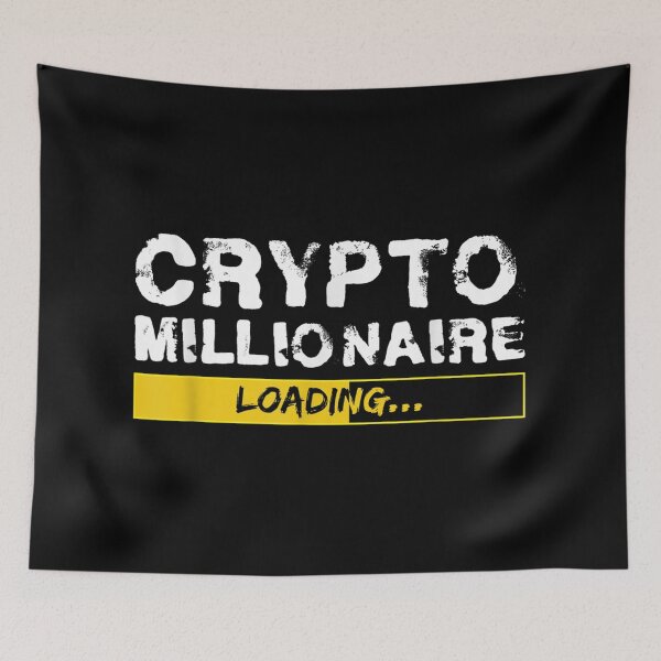 Item preview, CRYPTO MILLIONAIRE TRADER TRADING T SHIRT TEE HOODIE FACE MASK GIFT PRESENT designed and sold by Timcito.