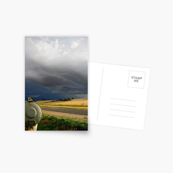 Country Australia - summer storms in the Christmas holidays Postcard