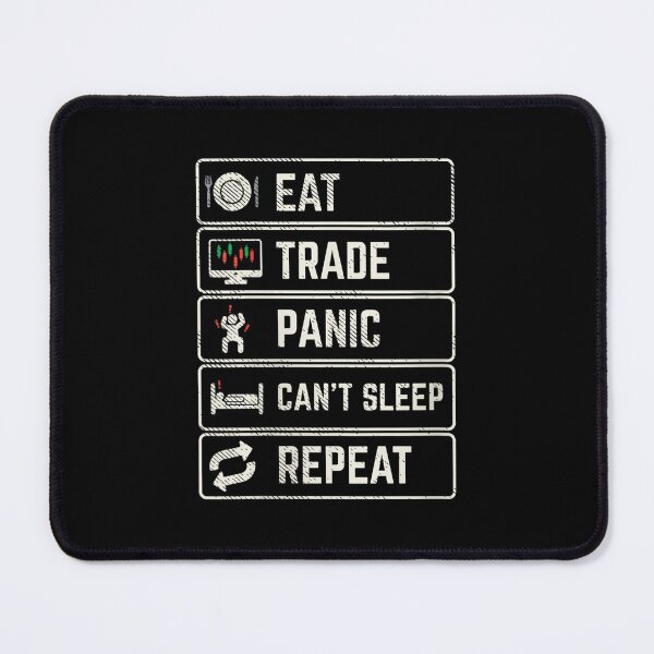 Item preview, EAT SLEEP TRADE REPEAT TRADING T SHIRT TEE HOODIE FACE MASK GIFT PRESENT designed and sold by Timcito.