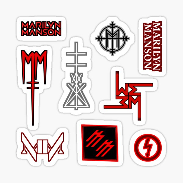 MM logo name RED collection value pack mix fan art Sticker for