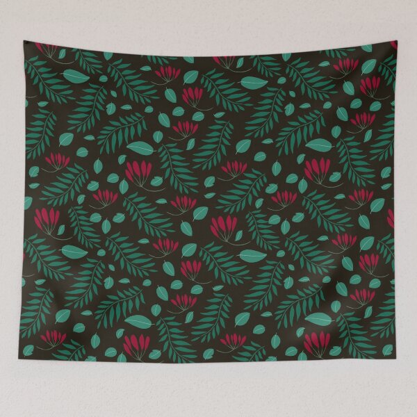 Item preview, Playful flowers and leaves designed and sold by Sweta Roy Choudhury.