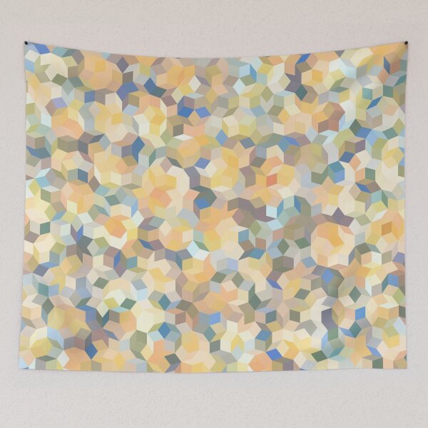 Item preview, Mango Symphony Yellow Abstract Pattern designed and sold by Kelly Dietrich Mandala & Fractal Art.