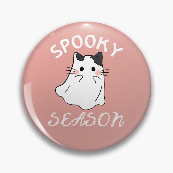 Artikelvorschau, Gruselige Schwarz-Weiß-Saison Happy Halloween Cat Ghost Fall Cat Mom Cute entworfen und verkauft von JooArtPrints ★★★★★.