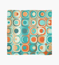Turquoise and Orange Dots Scarf