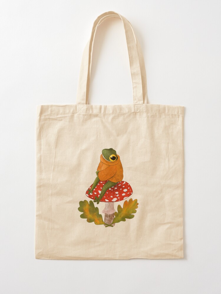 Alternate view of Autumn Frog in a Sweater Tote Bag