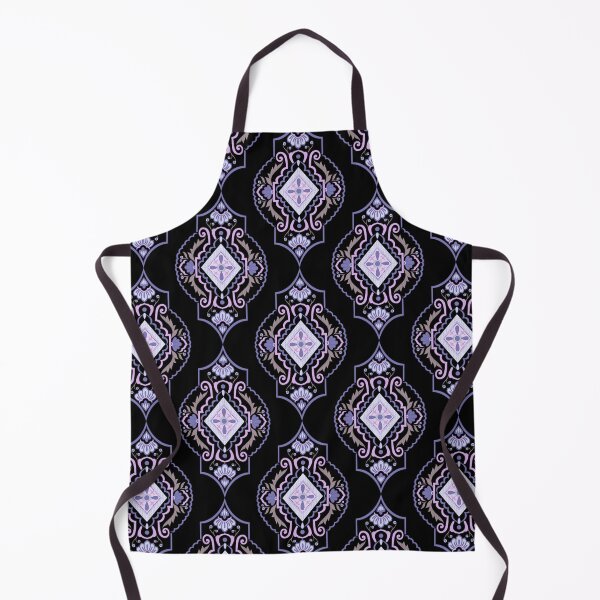 Item preview, Purple Floral Print with Black Background - Seamless Repeat Pattern designed and sold by SemDesigns1.