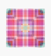 Bright Pink Modern Plaid Geometric Scarf