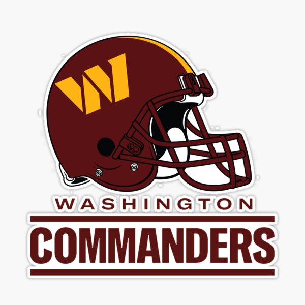 Washington Commanders Sticker by Afrah.design