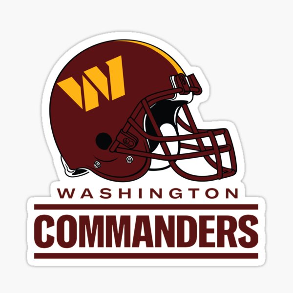 Washington Commanders' Sticker by Afrah.design