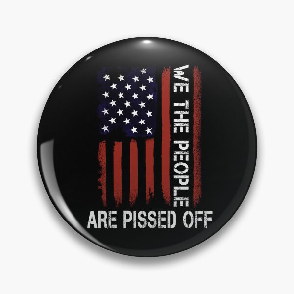 Item preview, We the People Are Pissed Off Vintage US America Flag ON BACK designed and sold by Simeon	 Dorelus.