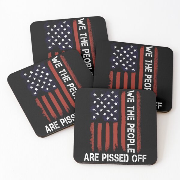 Item preview, We the People Are Pissed Off Vintage US America Flag ON BACK designed and sold by Simeon	 Dorelus.