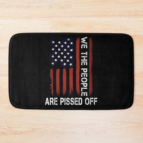 Item preview, We the People Are Pissed Off Vintage US America Flag ON BACK designed and sold by Simeon	 Dorelus.
