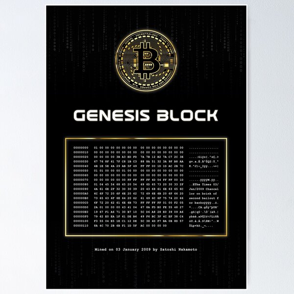 Item preview, Genesis Block Bitcoin designed and sold by Crypto Investor.