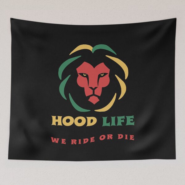 Item preview, HOOD LIFE WE RIDE OR DIE BY SAGFABULOUS designed and sold by SagFabulous.