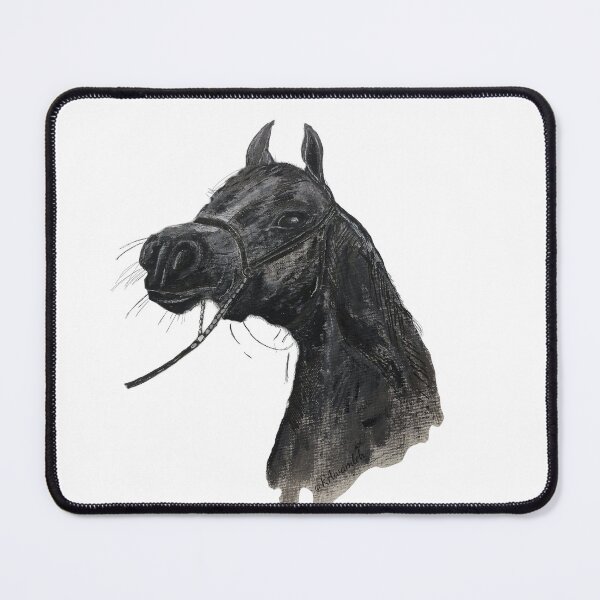 Item preview, Arabian beautiful black horse designed and sold by Raida Art and Mosaic Gallery .