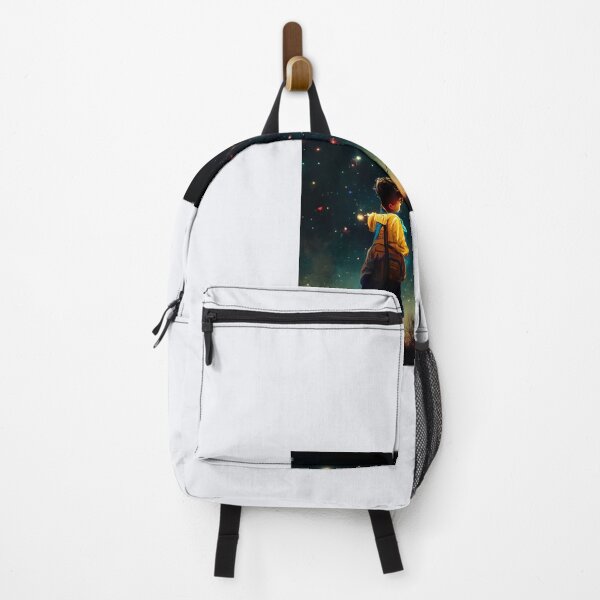Item preview, a boy with a yellow raincoat gazing into the night sky designed and sold by ElMafioso1000.