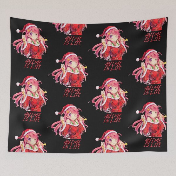 Item preview, Anime Girl With Santa Hat  ✧  allbum, tour ,fans ,funny, happy, Anime Lover , anime , hommes designed and sold by ART-KaraSikora.