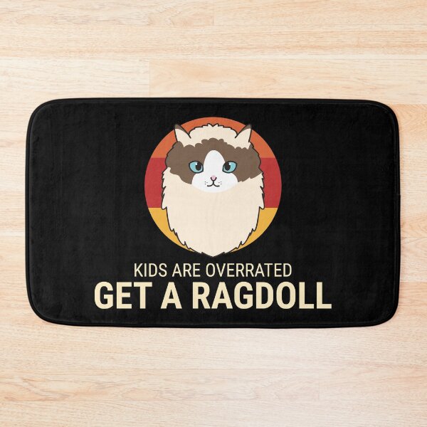 Item preview, Kids are Overrated Get a Ragdoll Retro Sunset Design Ver 1 designed and sold by thecatcouch.