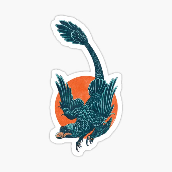 Microraptor (bright) Sticker