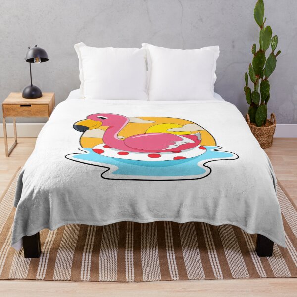 Item preview, Flamingo at Swimming with Lifebuoy designed and sold by Snabdesign84.