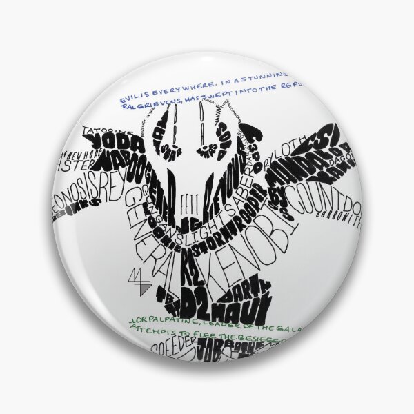 Item preview, Grievous Typographic Design designed and sold by NoiramDesign.