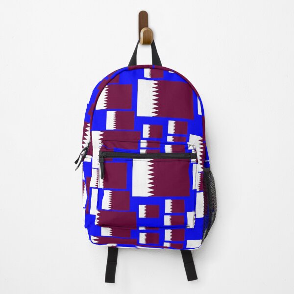 Item preview, A blue background with Qatar flags pattern designed and sold by detalheseartes.