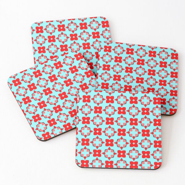 Item preview, Modern Trendy Patterns - Red and Light Blue designed and sold by hernandezmfotografia.