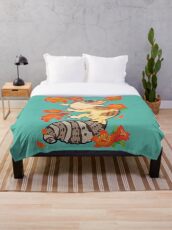 Feuerlilie Gecko Fleecedecke