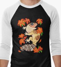 Fire lily gecko Men's Baseball ¾ T-Shirt