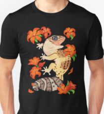Camiseta ajustada Gecko de lirio de fuego