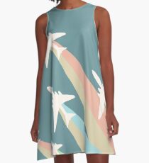 Airplanes Illustration A-Line Dress
