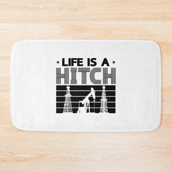 Item preview, Life Is A Hitch Oilfield Worker Retro Worker Job designed and sold by tshirtconcepts.