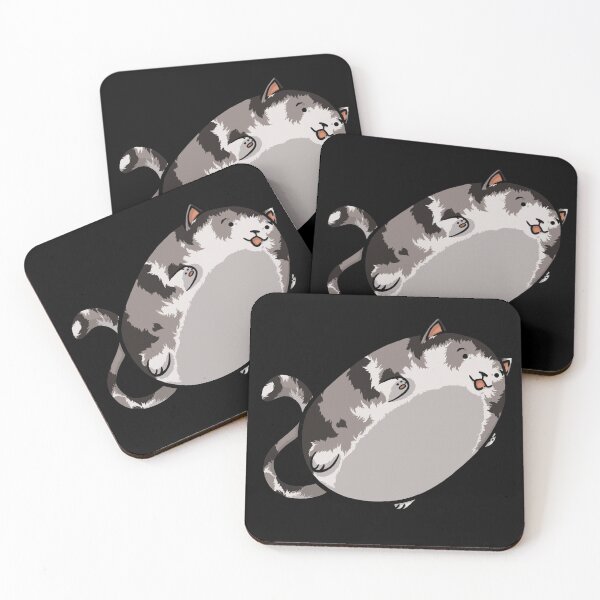 Item preview, Flying Cat - Gray Calico designed and sold by WeirdOwU.