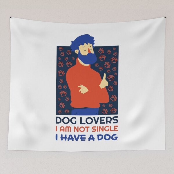 Item preview, dog lovers i am not single i have a dog designed and sold by Palteeshop.