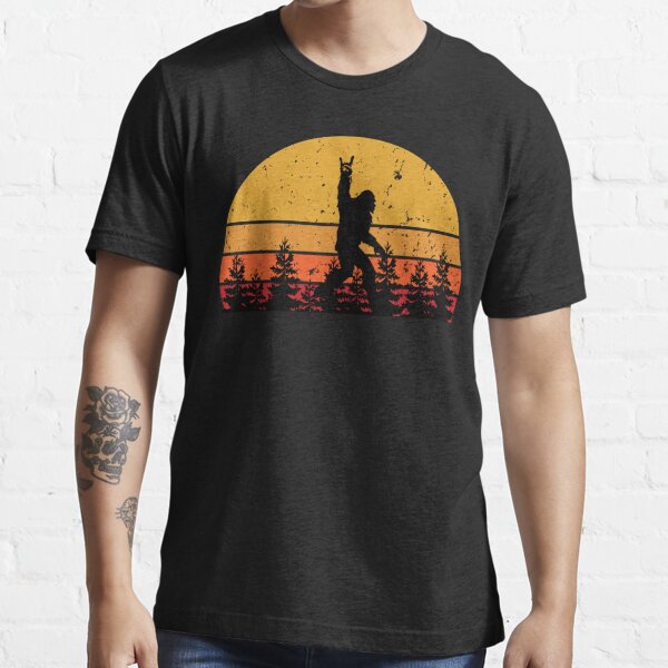 Fishing Retro Sunset Silhouette' Men's T-Shirt