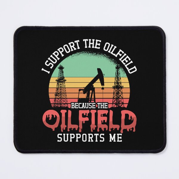 Item preview, Oilfield Worker I Support The Oilfield Rig Retro designed and sold by tshirtconcepts.