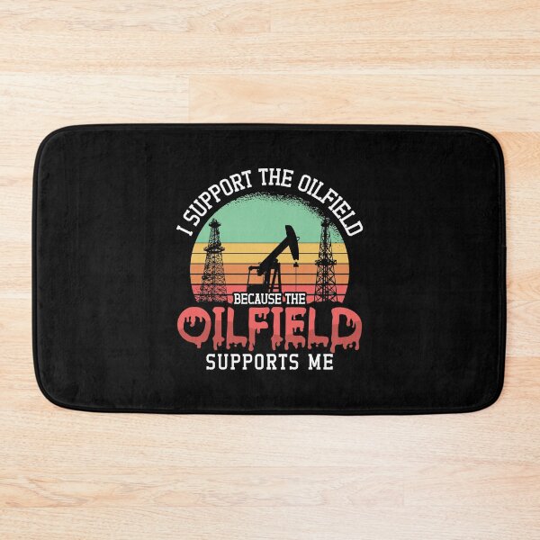 Item preview, Oilfield Worker I Support The Oilfield Rig Retro designed and sold by tshirtconcepts.
