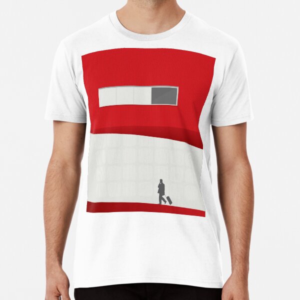Funky Little Red Building Premium T-Shirt