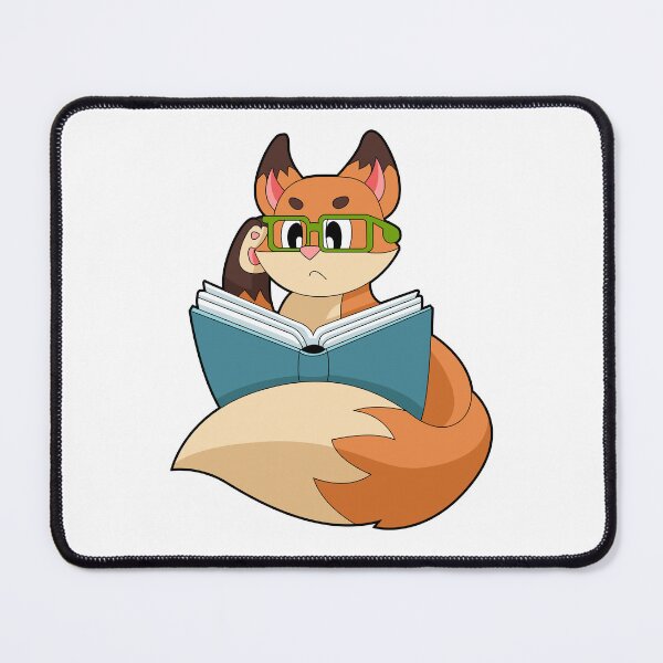 Item preview, Fox as Nerd with Book & Glasses designed and sold by Snabdesign84.
