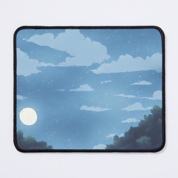 Item preview, Two Moons Anime Landscape designed and sold by Art-of-AI.
