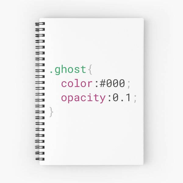 Aperçu de l'œuvre Programmeur Ghost css créée et vendue par Wanc Designs.