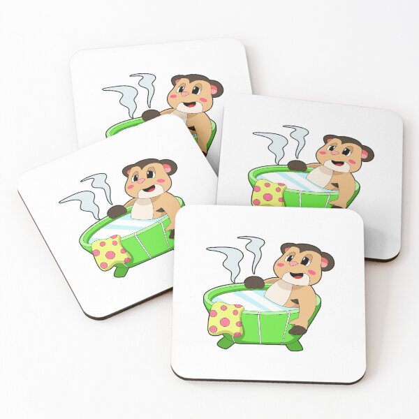 Item preview, Meerkat at Bathing in Bathtub designed and sold by Snabdesign84.
