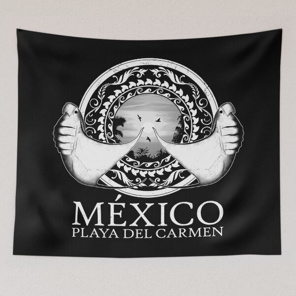 Item preview, Manta Ray Playa del Carmen designed and sold by NicGrayGraphic.